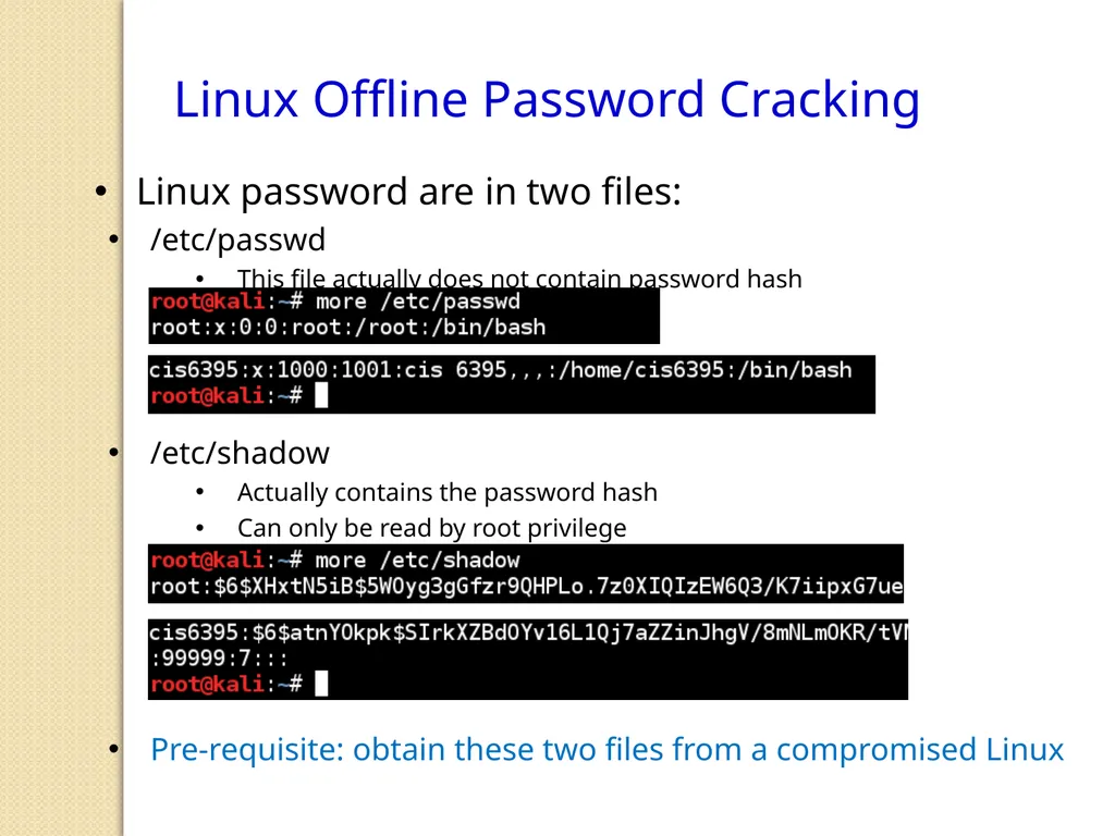 Penetration Testing Offline Password Cracking CIS - slide 13 of 15