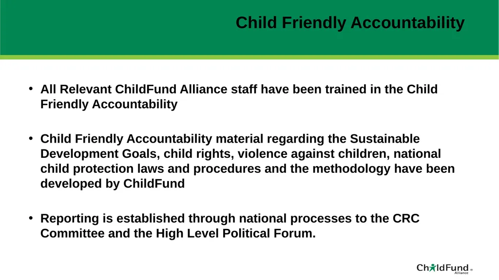ChildFund Alliance Five Year Strategic Plan - slide 34 of 45