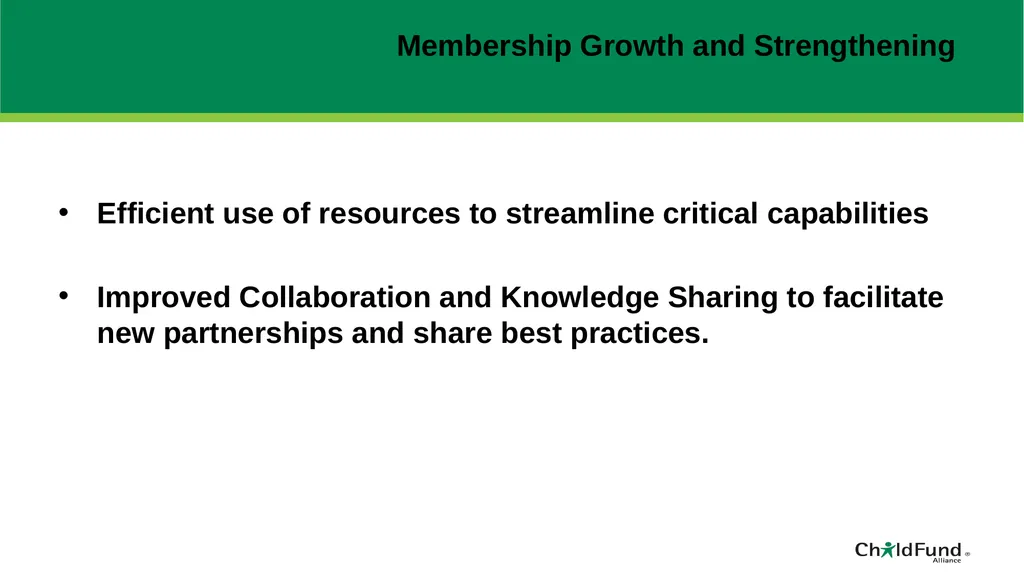 ChildFund Alliance Five Year Strategic Plan - slide 43 of 45