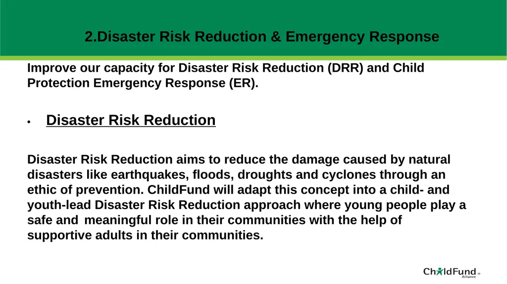 ChildFund Alliance Five Year Strategic Plan - slide 36 of 45