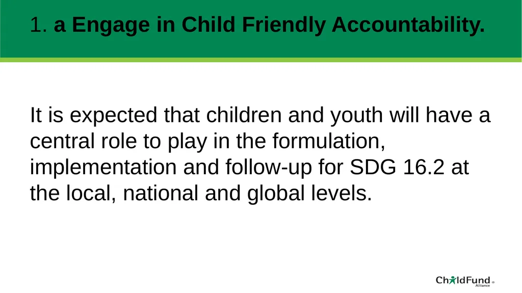 ChildFund Alliance Five Year Strategic Plan - slide 27 of 45