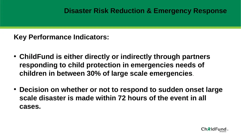 ChildFund Alliance Five Year Strategic Plan - slide 40 of 45