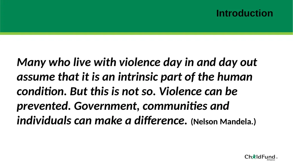ChildFund Alliance Five Year Strategic Plan - slide 9 of 45