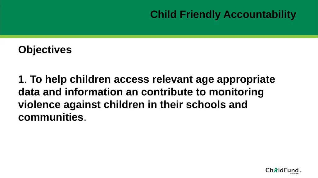 ChildFund Alliance Five Year Strategic Plan - slide 31 of 45
