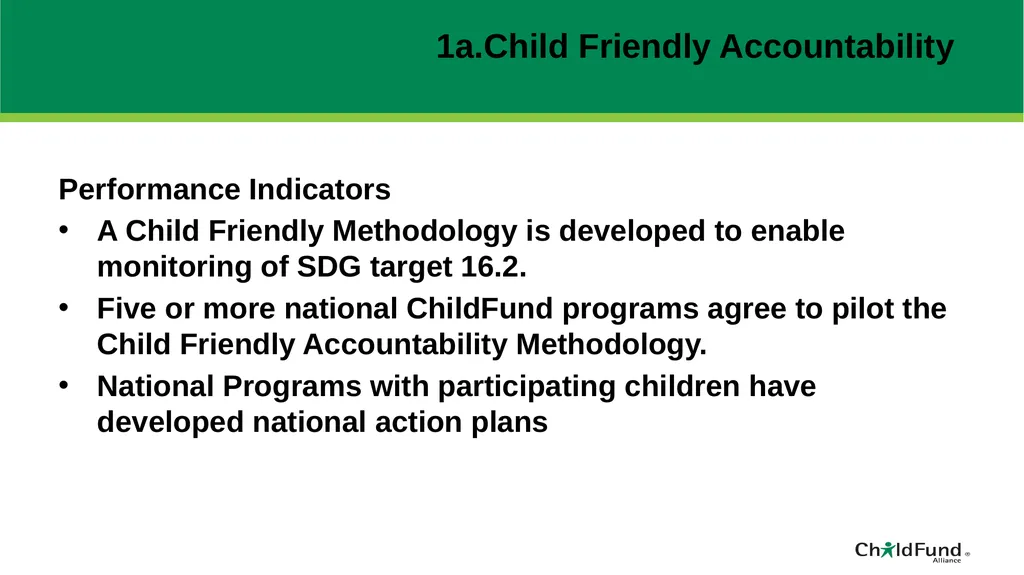 ChildFund Alliance Five Year Strategic Plan - slide 33 of 45