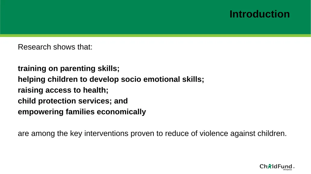 ChildFund Alliance Five Year Strategic Plan - slide 11 of 45