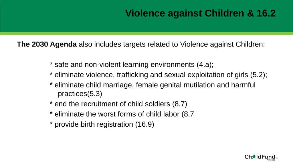 ChildFund Alliance Five Year Strategic Plan - slide 15 of 45
