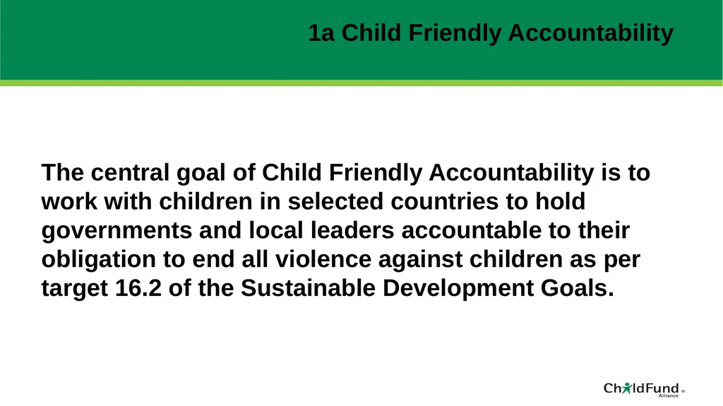 ChildFund Alliance Five Year Strategic Plan - slide 30 of 45