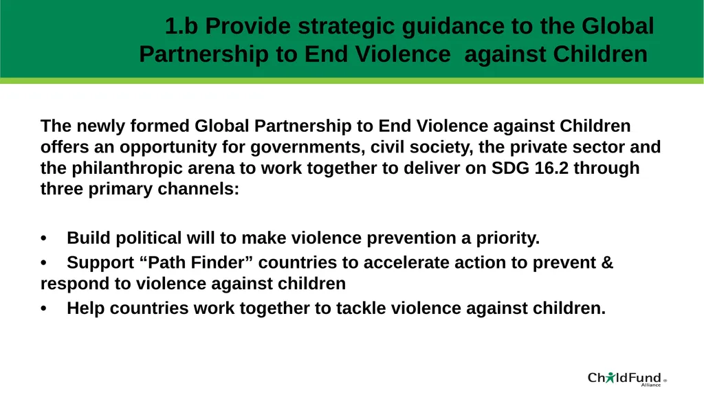 ChildFund Alliance Five Year Strategic Plan - slide 35 of 45