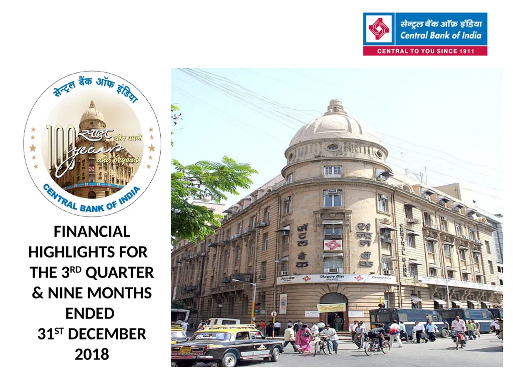 FINANCIAL HIGHLIGHTS FOR THE 3RD QUARTER & NINE
