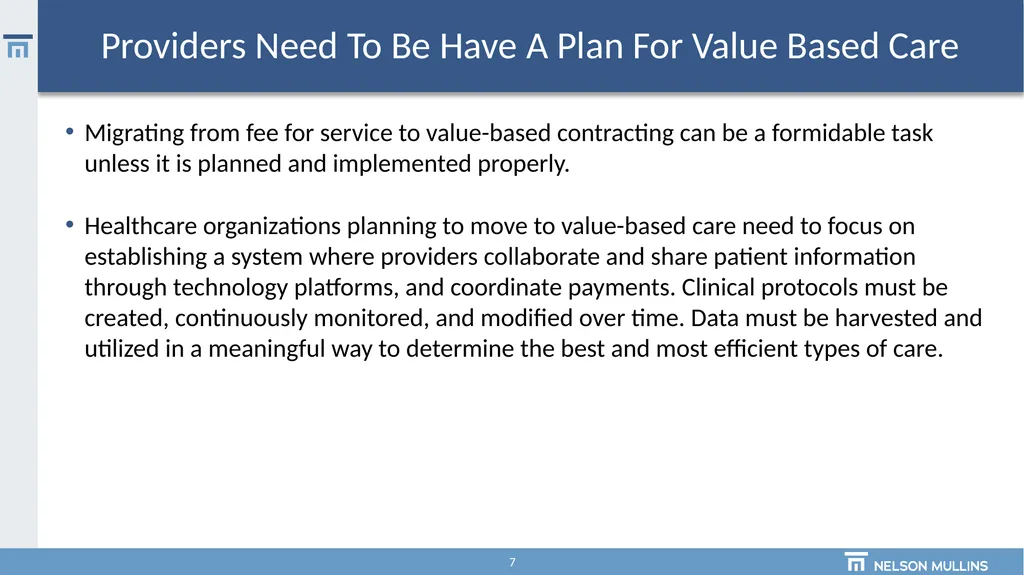 The Future of Value-Based Care and the Emerging - slide 7 of 11