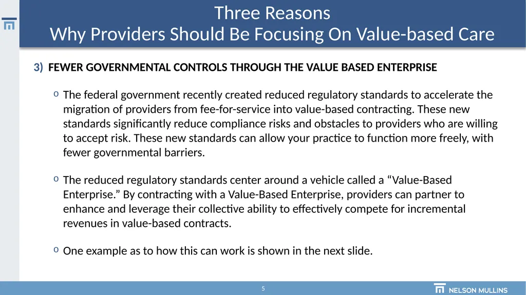 The Future of Value-Based Care and the Emerging - slide 5 of 11