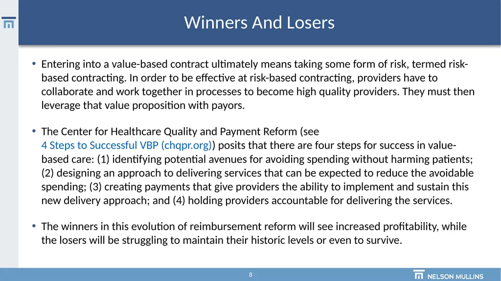 The Future of Value-Based Care and the Emerging - slide 8 of 11