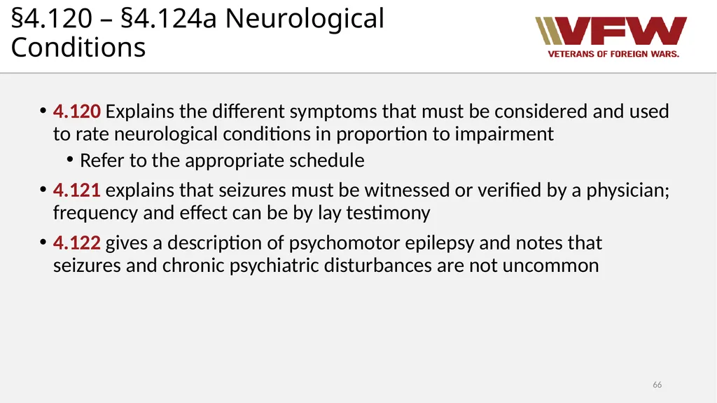 38 CFR Part 4 Schedule for Rating Disabilities 1 - slide 66 of 84