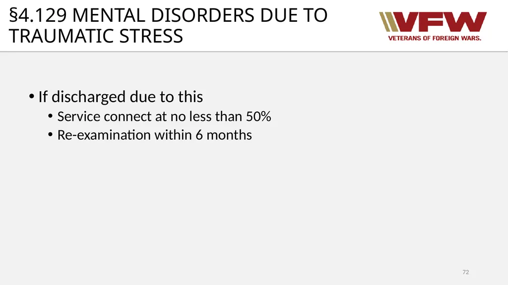 38 CFR Part 4 Schedule for Rating Disabilities 1 - slide 72 of 84