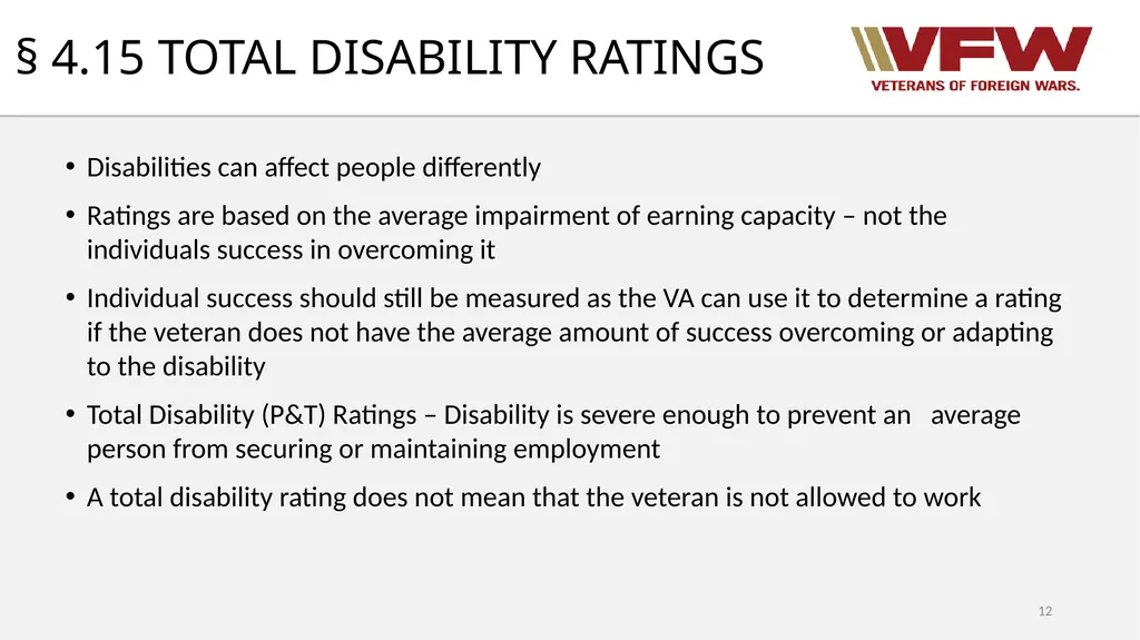 38 CFR Part 4 Schedule for Rating Disabilities 1 - slide 12 of 84