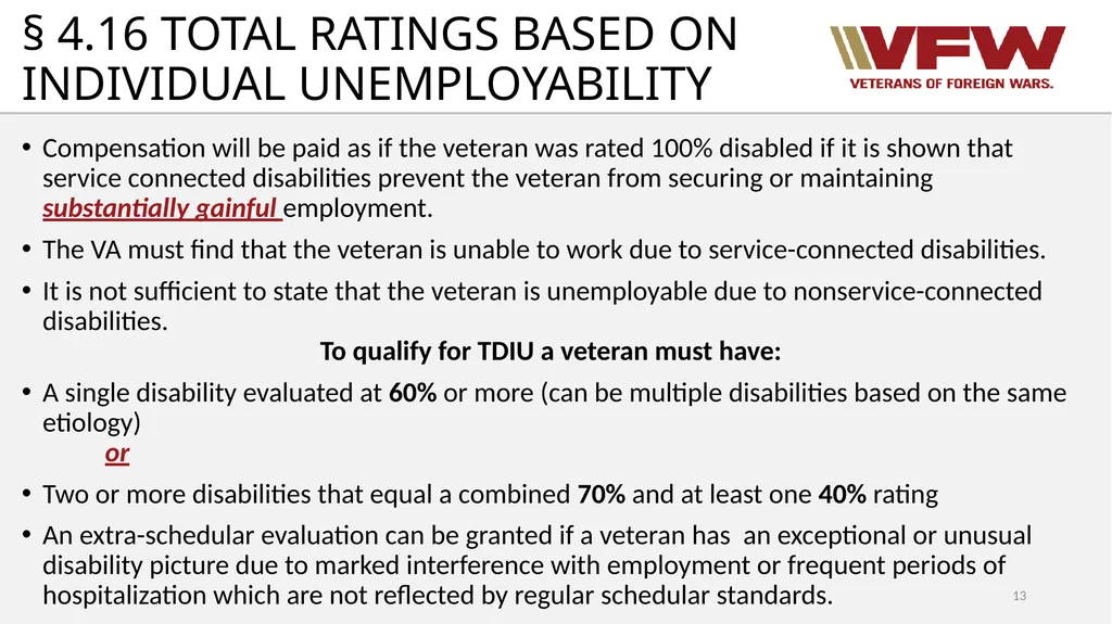 38 CFR Part 4 Schedule for Rating Disabilities 1 - slide 13 of 84