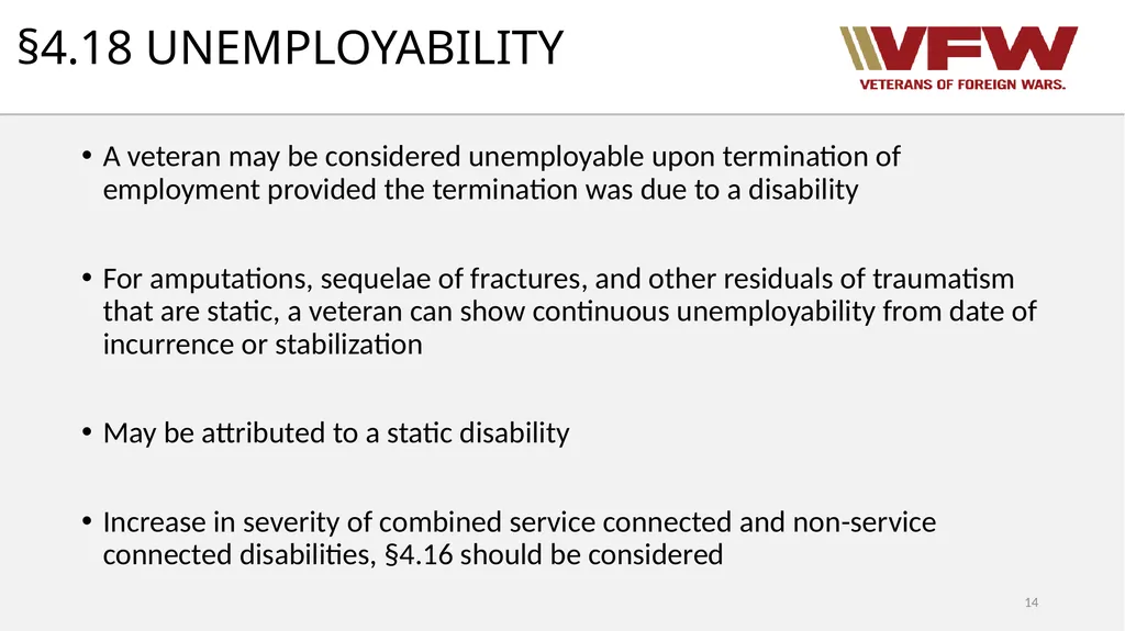 38 CFR Part 4 Schedule for Rating Disabilities 1 - slide 14 of 84