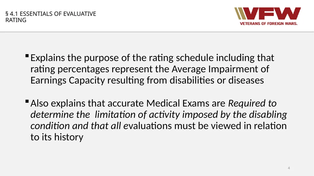 38 CFR Part 4 Schedule for Rating Disabilities 1 - slide 4 of 84