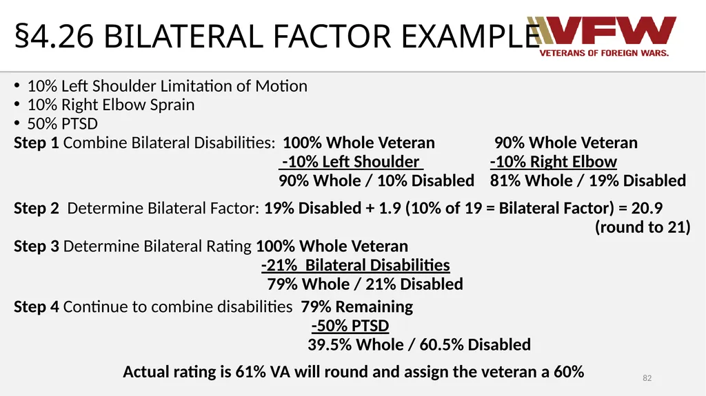 38 CFR Part 4 Schedule for Rating Disabilities 1 - slide 82 of 84