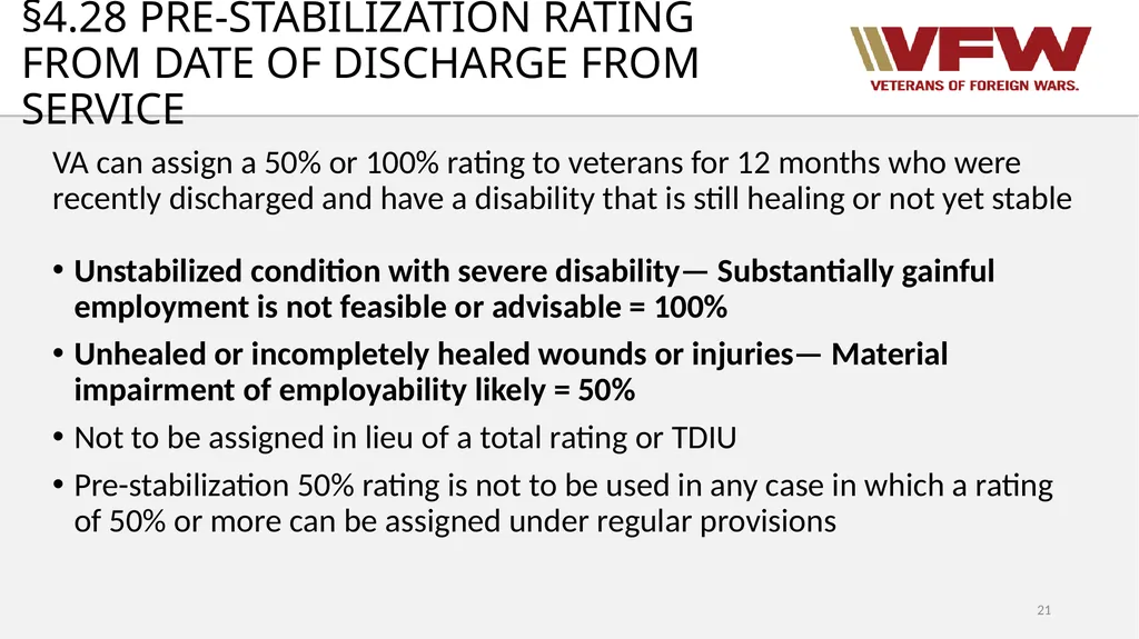 38 CFR Part 4 Schedule for Rating Disabilities 1 - slide 21 of 84