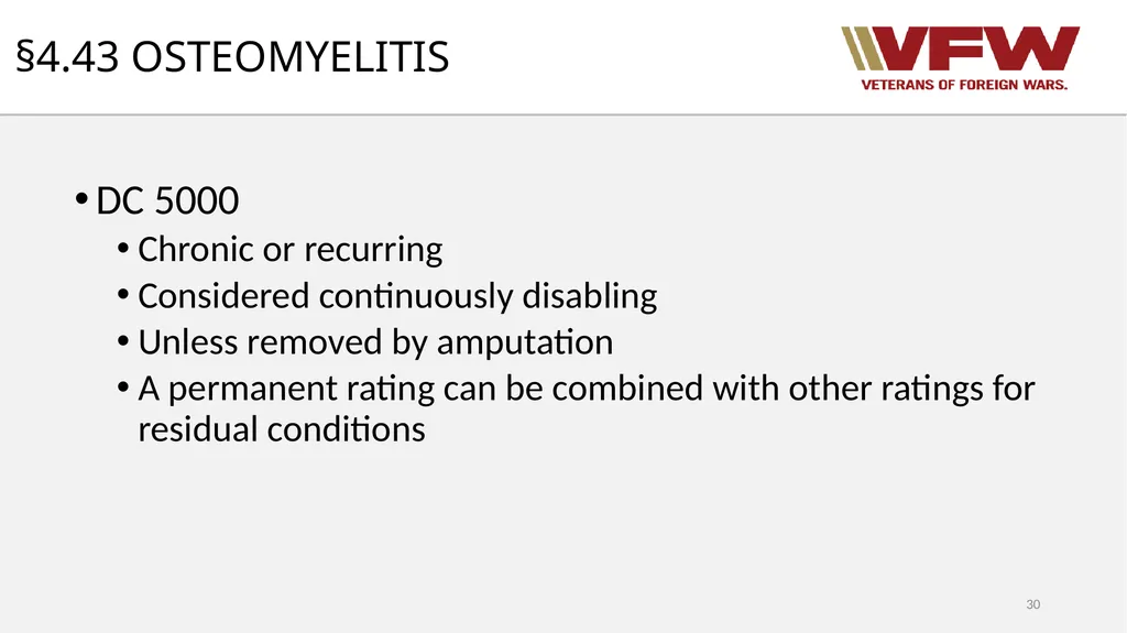 38 CFR Part 4 Schedule for Rating Disabilities 1 - slide 30 of 84