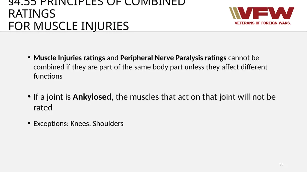 38 CFR Part 4 Schedule for Rating Disabilities 1 - slide 35 of 84