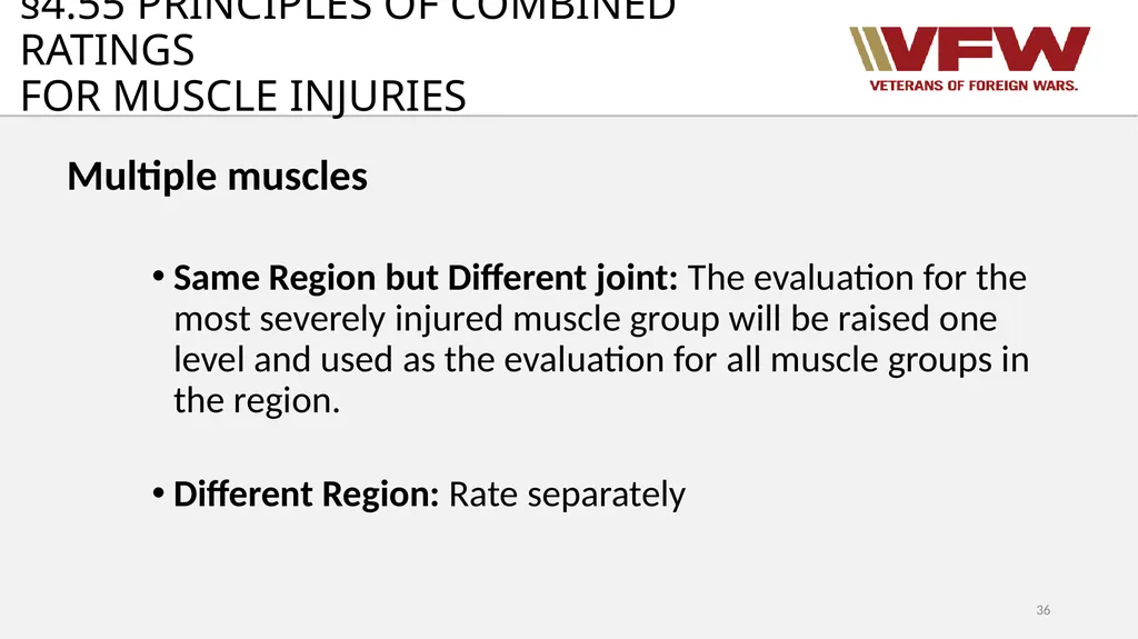 38 CFR Part 4 Schedule for Rating Disabilities 1 - slide 36 of 84