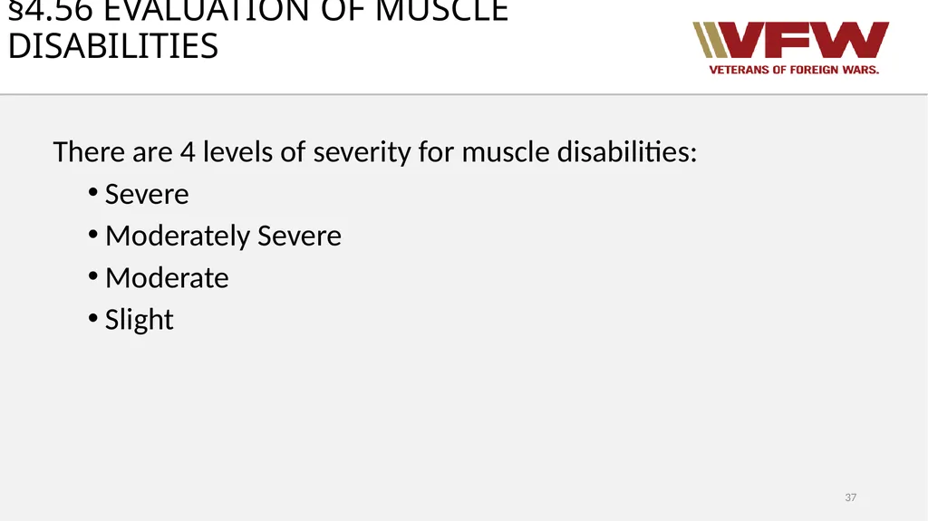 38 CFR Part 4 Schedule for Rating Disabilities 1 - slide 37 of 84