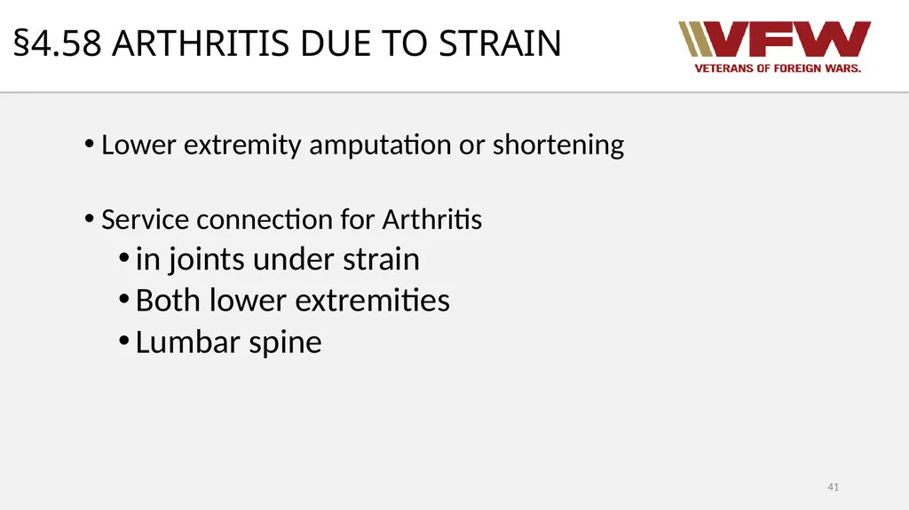 38 CFR Part 4 Schedule for Rating Disabilities 1 - slide 41 of 84