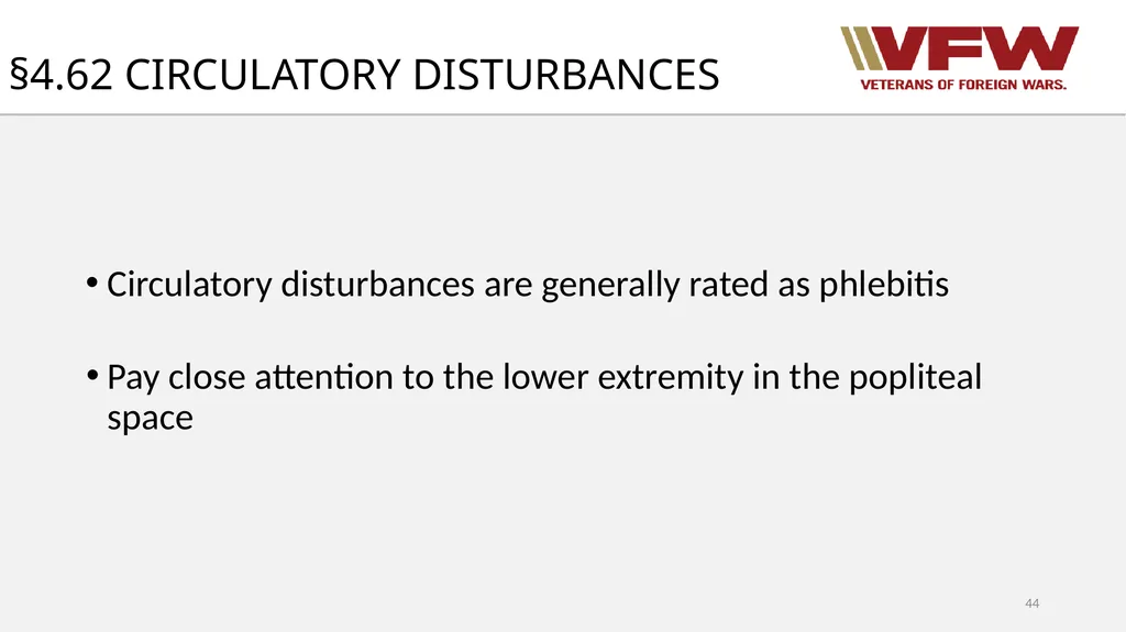 38 CFR Part 4 Schedule for Rating Disabilities 1 - slide 44 of 84