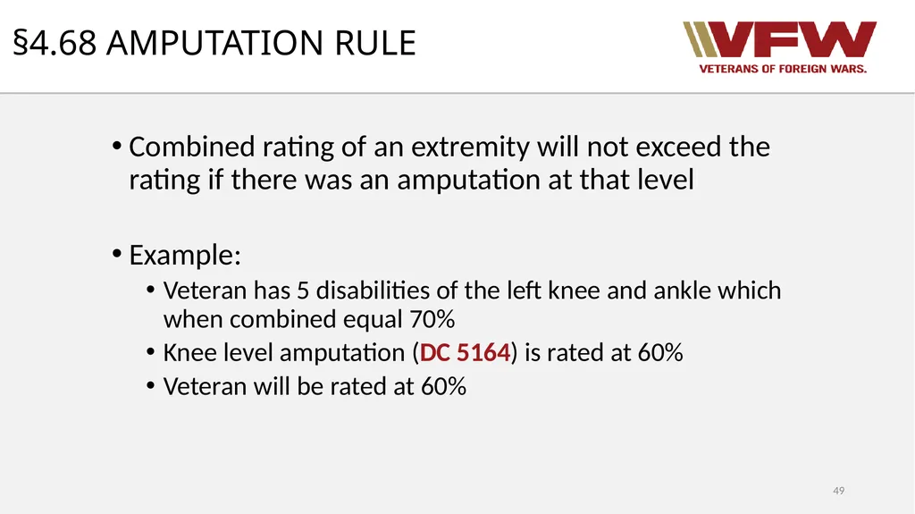 38 CFR Part 4 Schedule for Rating Disabilities 1 - slide 49 of 84