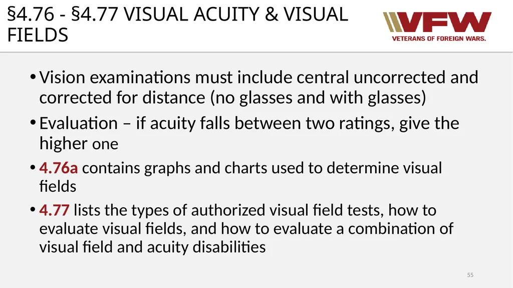 38 CFR Part 4 Schedule for Rating Disabilities 1 - slide 55 of 84