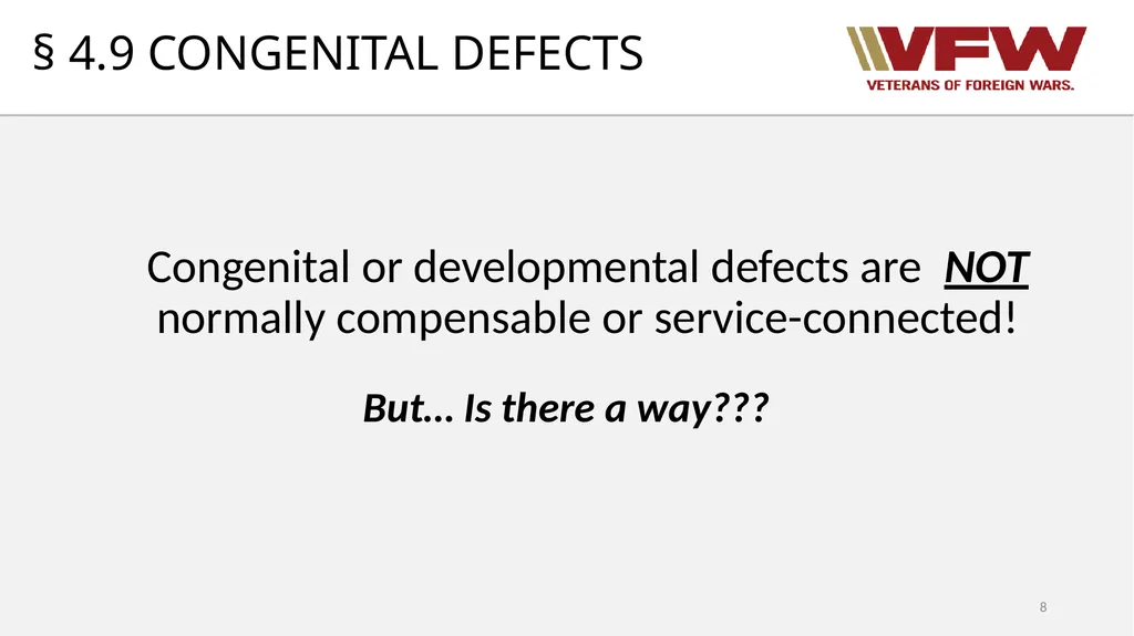 38 CFR Part 4 Schedule for Rating Disabilities 1 - slide 8 of 84