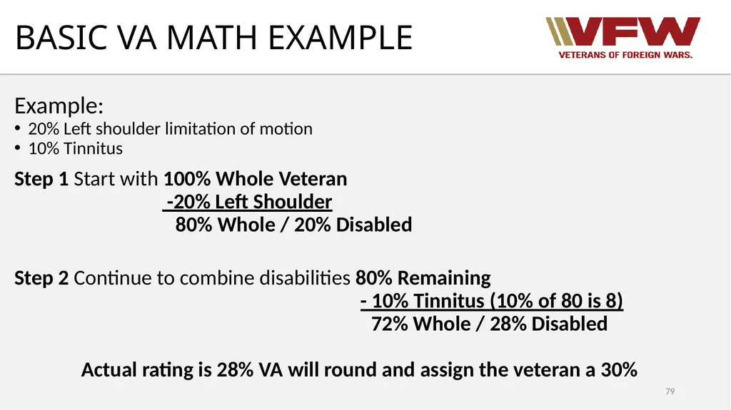 38 CFR Part 4 Schedule for Rating Disabilities 1 - slide 79 of 84