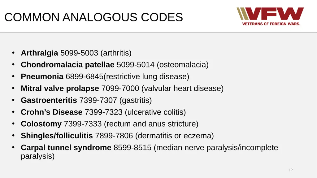38 CFR Part 4 Schedule for Rating Disabilities 1 - slide 19 of 84