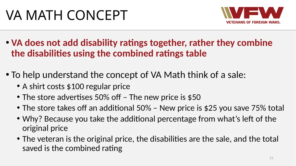 38 CFR Part 4 Schedule for Rating Disabilities 1 - slide 77 of 84