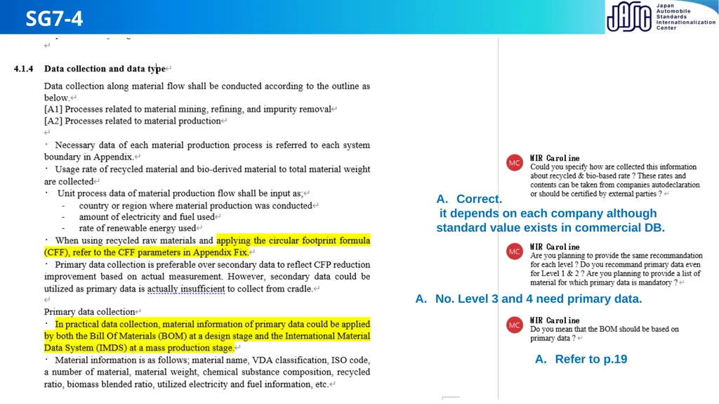 Toru Furusawa Nov 28th 2024 1 A-LCA IWG SG2 MTG - slide 17 of 19