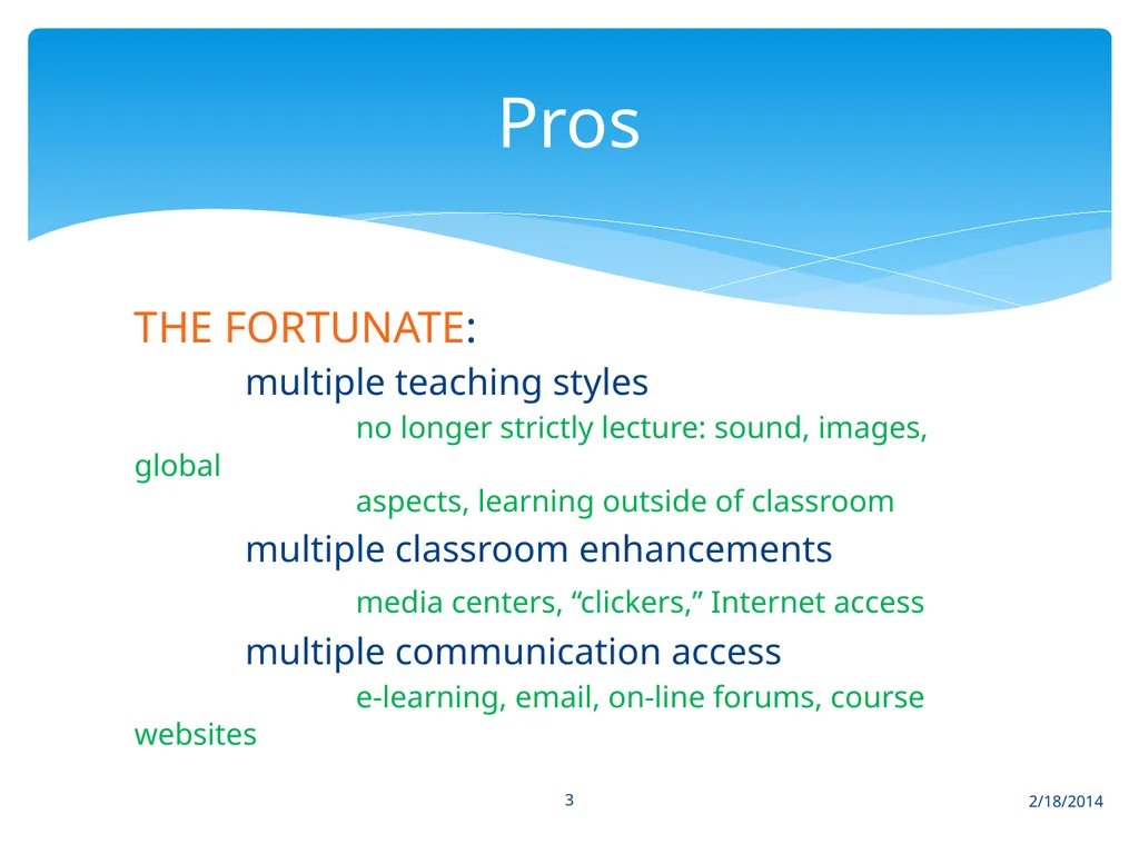 2/18/2014 1 screen holder TEACHING WITH TECHNOLOGY - slide 3 of 18