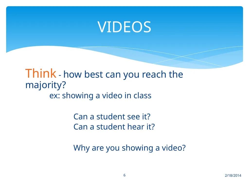 2/18/2014 1 screen holder TEACHING WITH TECHNOLOGY - slide 6 of 18