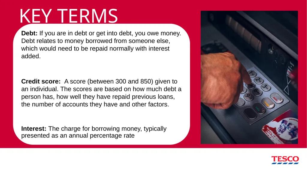 FINANCIAL SERVICES: SAVING AND BORROWING KEY TERMS - slide 2 of 14