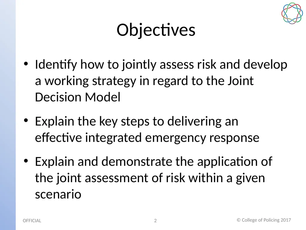 Multi-Agency Interoperability Training Operational - slide 2 of 8
