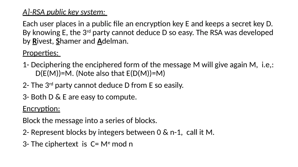 Public Key Cryptosystems: These public key - slide 2 of 11
