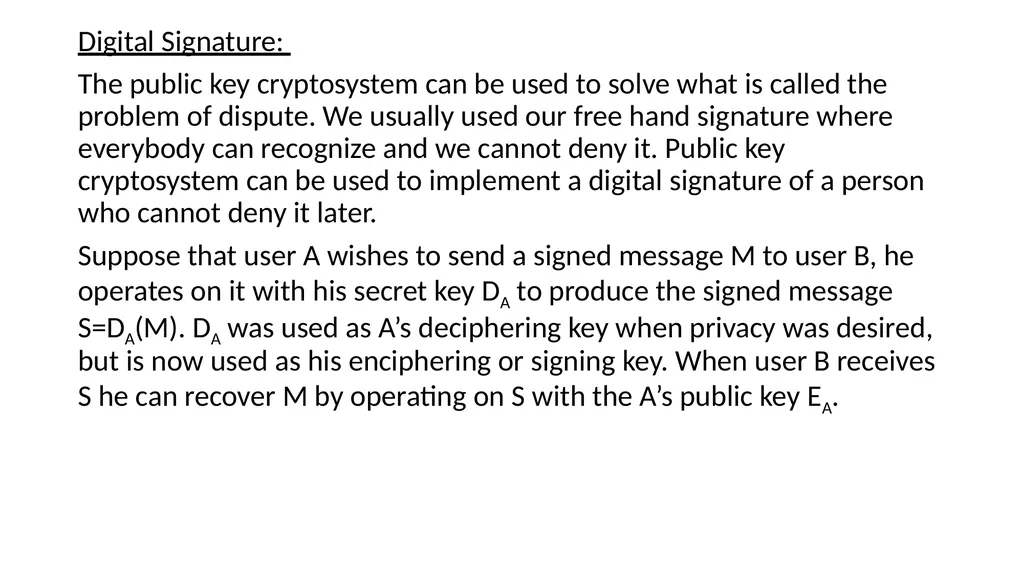 Public Key Cryptosystems: These public key - slide 10 of 11