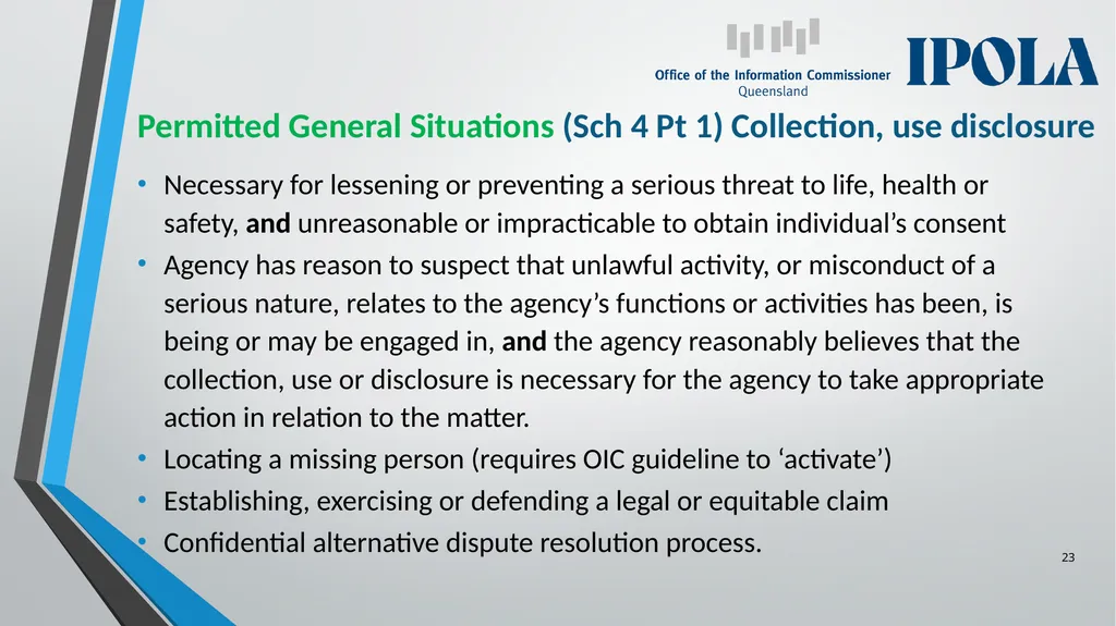 Information Privacy and Other Legislation - slide 23 of 30