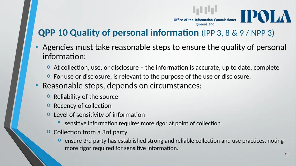Information Privacy and Other Legislation - slide 19 of 30