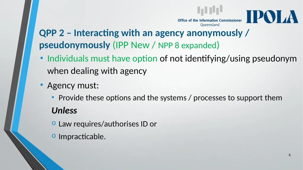 Information Privacy and Other Legislation - slide 8 of 30