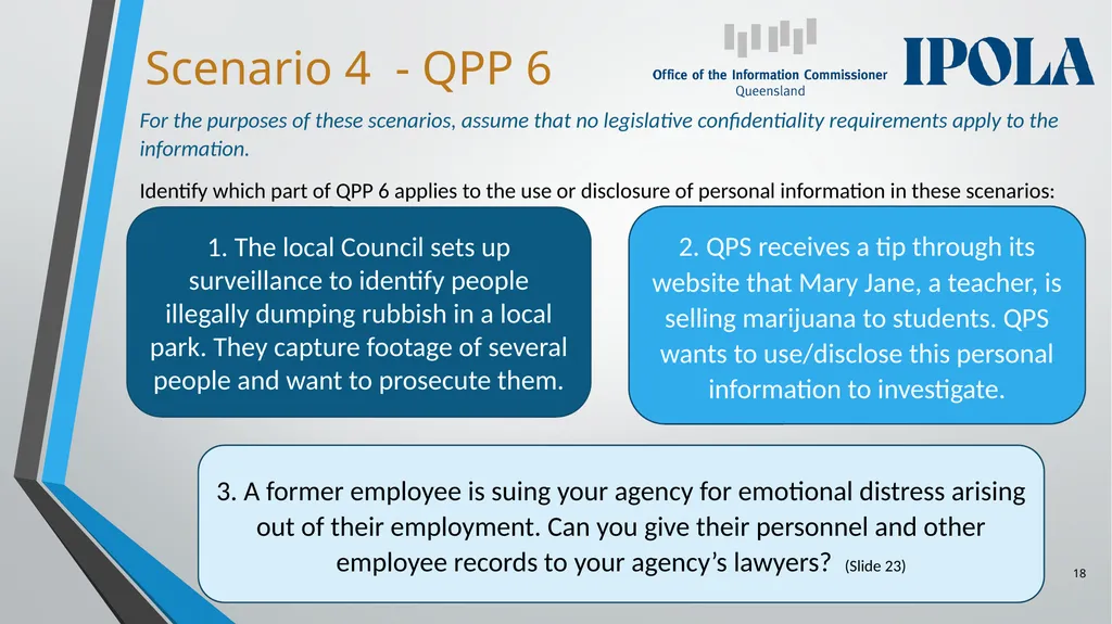 Information Privacy and Other Legislation - slide 18 of 30