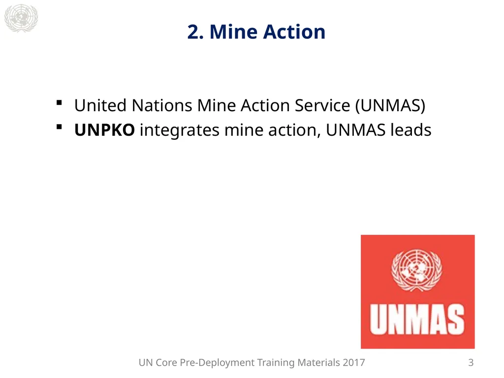 Module 2: Mandated Tasks of United Nations - slide 9 of 22