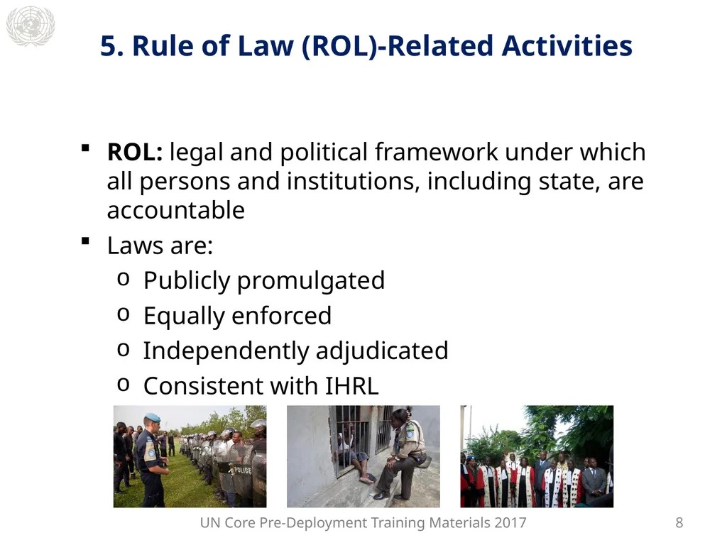 Module 2: Mandated Tasks of United Nations - slide 14 of 22